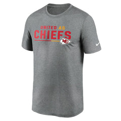 Kansas City Chiefs Legend Team Shoutout Performance T-Shirt - Heather Gray T-shirts