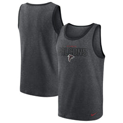 Atlanta Falcons Tri-Blend Tank Top - Heathered Charcoal Tops