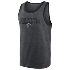 Atlanta Falcons Tri-Blend Tank Top - Heathered Charcoal Tops