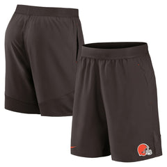 Cleveland Browns Stretch Woven Shorts - Brown Shorts