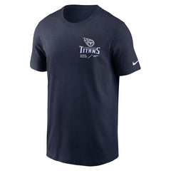 Tennessee Titans Sideline Infograph Lockup Performance T-Shirt - Navy T-shirts
