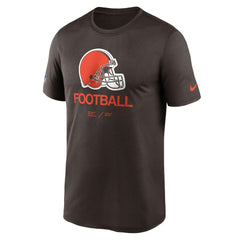 Cleveland Browns Sideline Infograph Performance T-Shirt - Brown T-shirts