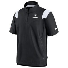 Las Vegas Raiders Sideline Coaches Chevron Lockup Pullover Top - Black Pullover