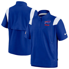 Buffalo Bills Sideline Coaches Chevron Lockup Pullover Top - Royal Pullover