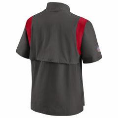 Tampa Bay Buccaneers Sideline Coaches Chevron Lockup Pullover Top - Pewter Pullover