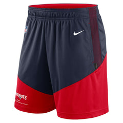 New England Patriots Sideline Primary Lockup Performance Shorts - Navy/Red Shorts