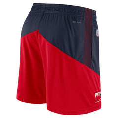 New England Patriots Sideline Primary Lockup Performance Shorts - Navy/Red Shorts