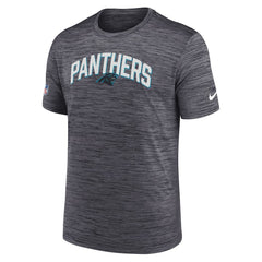 Carolina Panthers Sideline Velocity Athletic Stack Performance T-Shirt - Black T-shirts