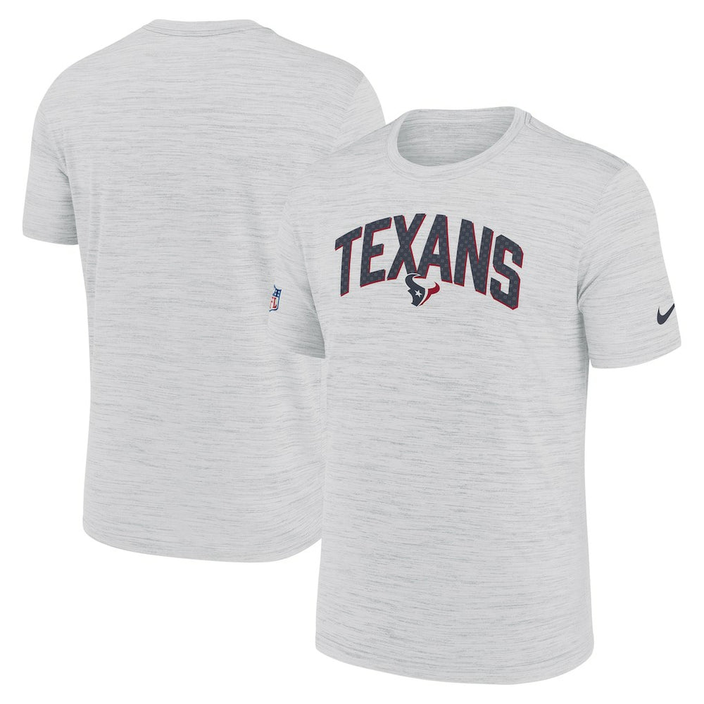 Houston Texans Sideline Velocity Athletic Stack Performance T-Shirt - White T-shirts