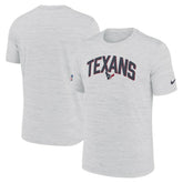 Houston Texans Sideline Velocity Athletic Stack Performance T-Shirt - White T-shirts