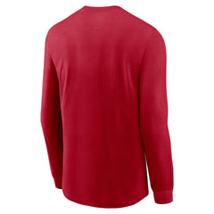 Tampa Bay Buccaneers Sideline Infograph Lock Up Performance Long Sleeve T-Shirt - Red T-shirts