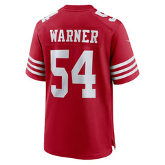 Fred Warner San Francisco 49ers Team Game Player Jersey - Scarlet Jerseys