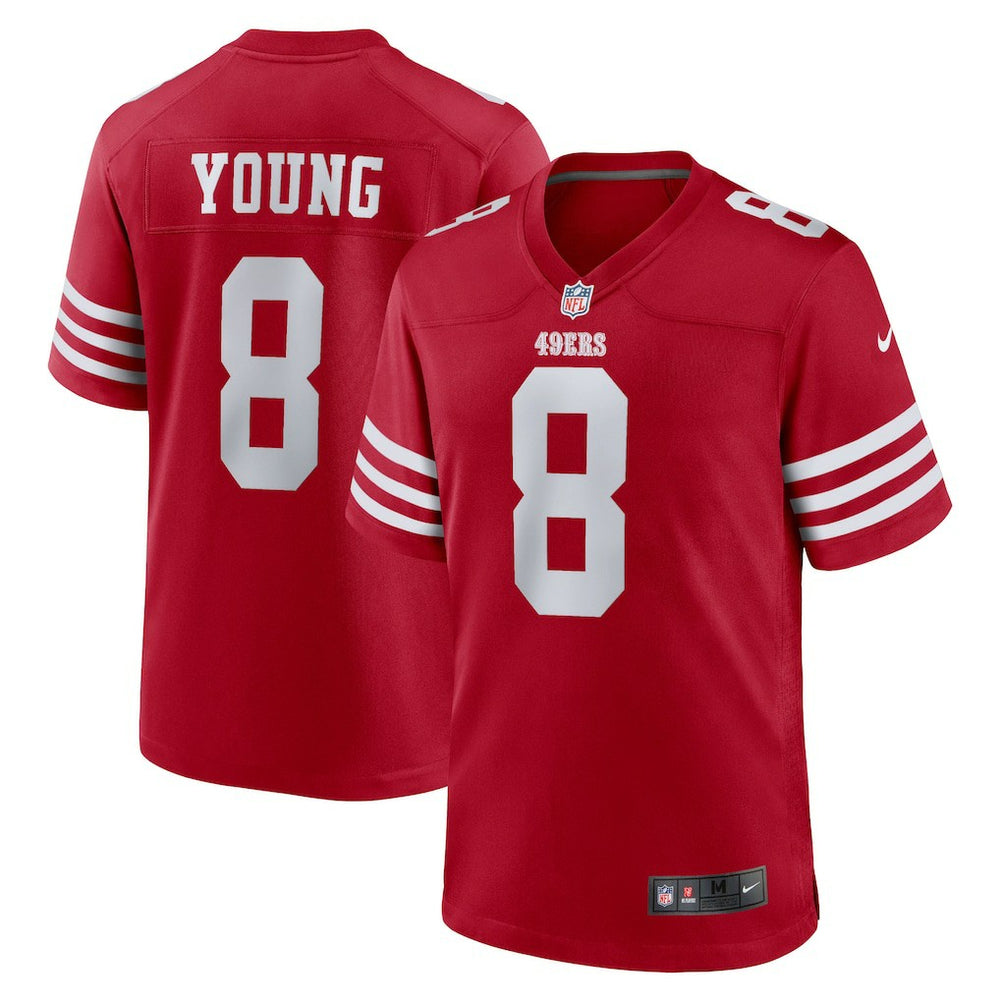 Steve Young San Francisco 49ers Retired Game Player Jersey - Scarlet Jerseys
