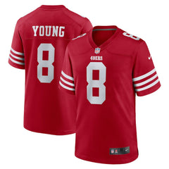 Steve Young San Francisco 49ers Retired Game Player Jersey - Scarlet Jerseys