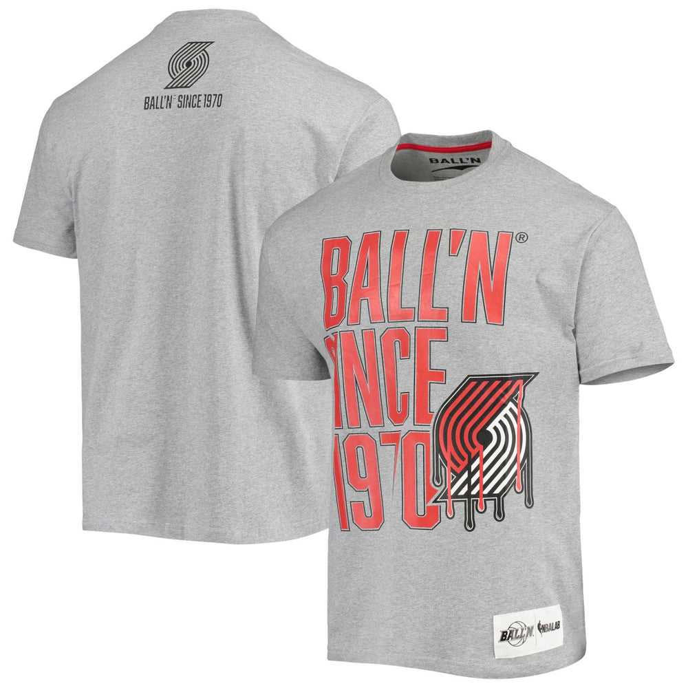 Portland Trail Blazers BALL'N Since 1970 T-Shirt Heathered Gray outlet