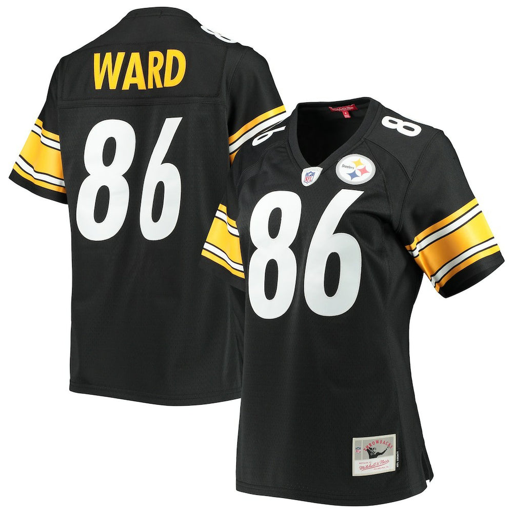 Hines Ward Pittsburgh Steelers Women's Legacy Replica Player Jersey - Black Jerseys