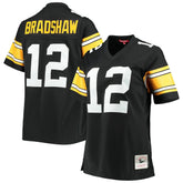 Terry Bradshaw Pittsburgh Steelers Women's Legacy Replica Player Jersey - Black Jerseys