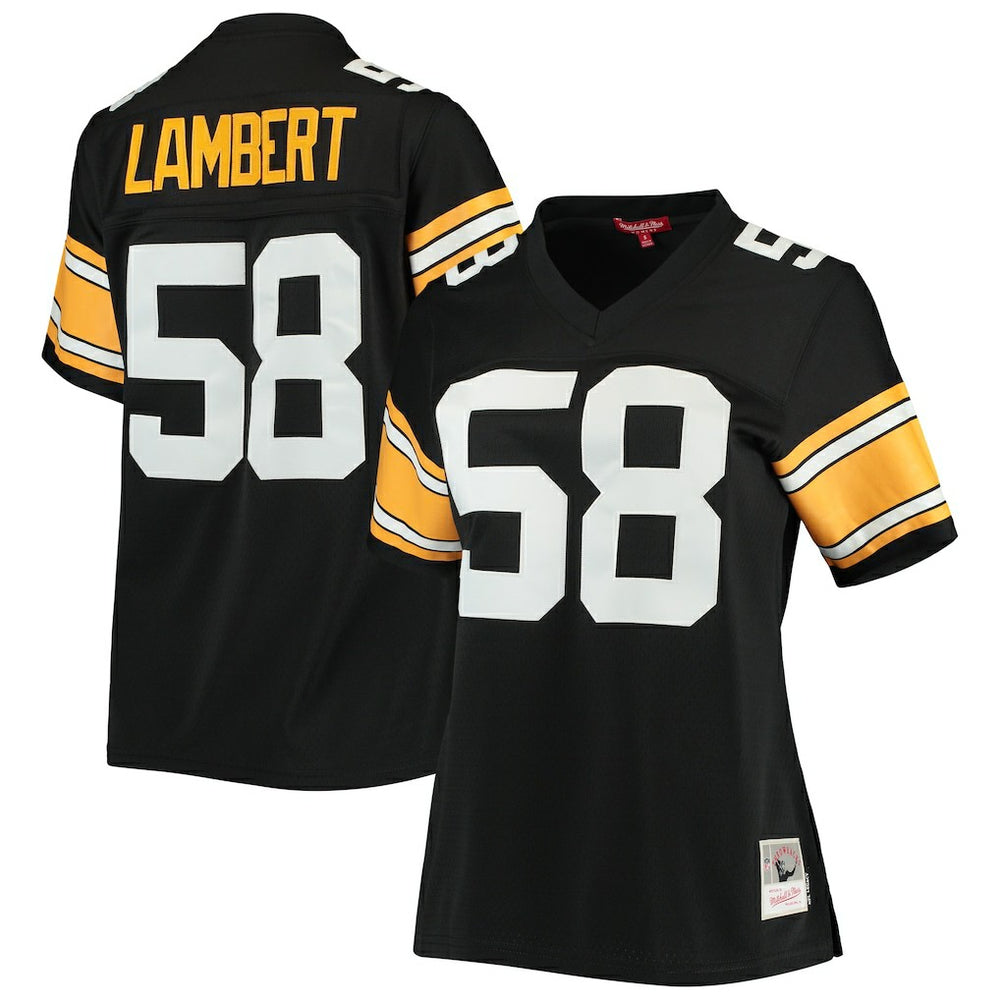 Jack Lambert Pittsburgh Steelers Women's Legacy Replica Player Jersey - Black Jerseys