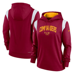 Washington Commanders Women's Sideline Stack Performance Pullover Hoodie - Burgundy Hoodies