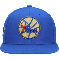 Philadelphia 76ers 50th Anniversary Snapback Hat Royal - Mitchell & Ness