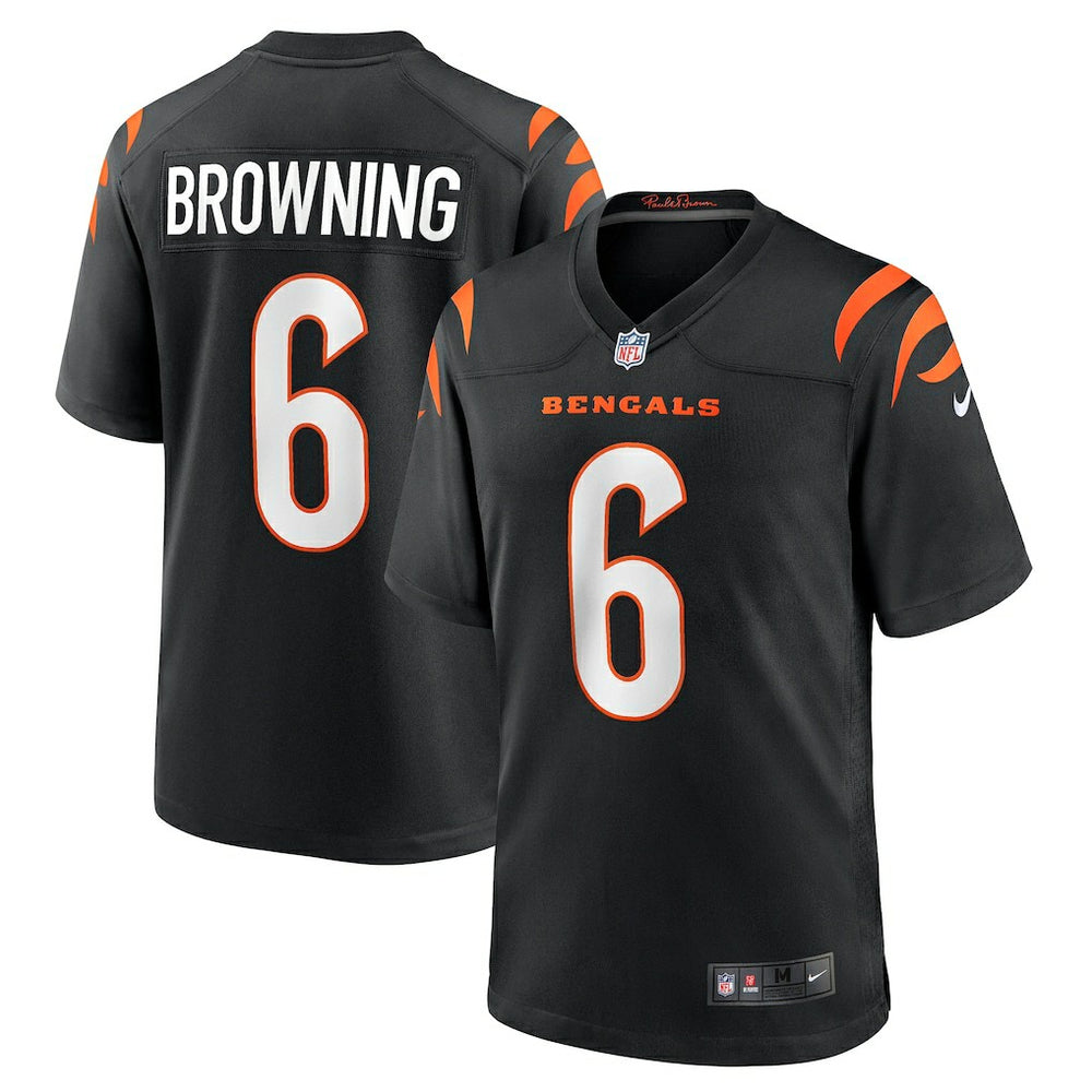 Jake Browning Cincinnati Bengals Game Jersey - Black Jerseys