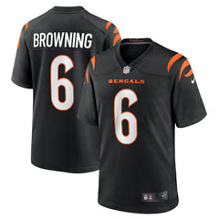 Jake Browning Cincinnati Bengals Game Jersey - Black Jerseys