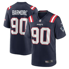 Christian Barmore New England Patriots Player Game Jersey - Navy Jerseys