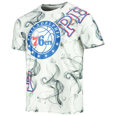 Philadelphia 76ers FISLL Asymmetric Bold Smoke T-Shirt White/Black outlet
