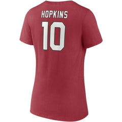 DeAndre Hopkins Arizona Cardinals Women's Player Icon Name & Number V-Neck T-Shirt - Cardinal T-shirts