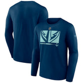 Seattle Kraken Fanatics Authentic Pro Core Collection Secondary Long Sleeve T-Shirt - Deep Sea Blue | US 4498564