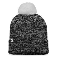 Pittsburgh Pirates Fanatics Women's Iconic Cuffed Knit Hat with Pom - Black/White Hats