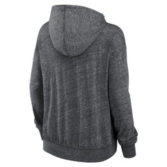 New York Jets Women's Team Spirit Gym Vintage Lightweight Hoodie Top - Heather Charcoal Hoodies