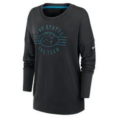 Carolina Panthers Women's Rewind Playback Icon Performance Pullover Sweatshirt - Black Pullover