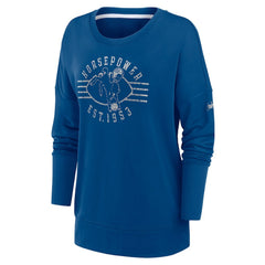 Indianapolis Colts Women's Rewind Playback Icon Performance Pullover Sweatshirt - Royal Pullover