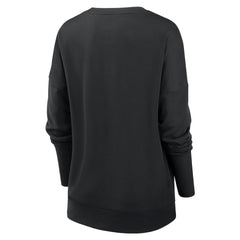 New Orleans Saints Women's Rewind Playback Icon Performance Pullover Sweatshirt - Black Pullover