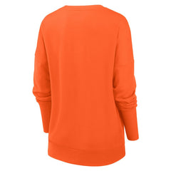 Chicago Bears Women's Rewind Playback Icon Performance Pullover Sweatshirt - Orange Pullover