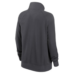New Orleans Saints Women's Premium Raglan Performance Half-Zip Sweatshirt - Charcoal Sweatshirts