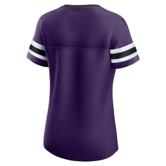 Baltimore Ravens Women's Original State Lace-Up T-Shirt - Purple T-shirts