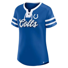 Indianapolis Colts Women's Original State Lace-Up T-Shirt - Royal T-shirts