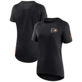 Philadelphia Flyers Fanatics Women's Authentic Pro Rink Raglan Tech T-Shirt - Black | US 4502300