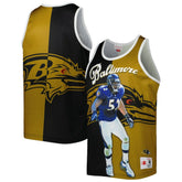 Ray Lewis Baltimore Ravens Retired Player Graphic Tank Top - Black/Gold Tops