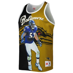 Ray Lewis Baltimore Ravens Retired Player Graphic Tank Top - Black/Gold Tops