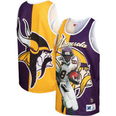 Randy Moss Minnesota Vikings Retired Player Graphic Tank Top - Purple/Gold Tops