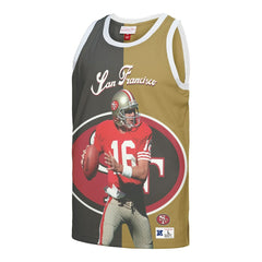 Joe Montana San Francisco 49ers Retired Player Graphic Tank Top - Black/Gold Tops