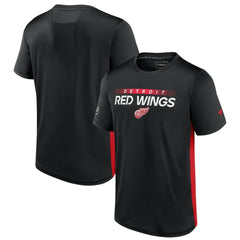 Detroit Red Wings Fanatics Authentic Pro Rink Tech T-Shirt - Black/Red | US 4503809