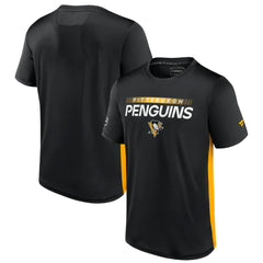 Pittsburgh Penguins Fanatics Authentic Pro Rink Tech T-Shirt - Black/Gold | US 4503814