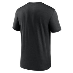 New Orleans Saints Horizontal Lockup Legend Performance T-Shirt - Black T-shirts