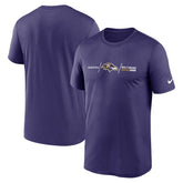 Baltimore Ravens Horizontal Lockup Legend T-Shirt - Purple T-shirts