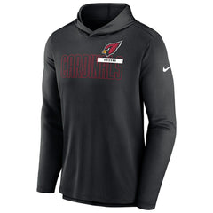 Arizona Cardinals Lightweight Performance Hooded Long Sleeve T-Shirt - Black T-shirts