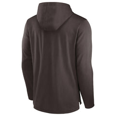 Cleveland Browns Lightweight Performance Hooded Long Sleeve T-Shirt - Brown T-shirts